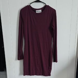 No Boundaries Deep Red Ribbed Top